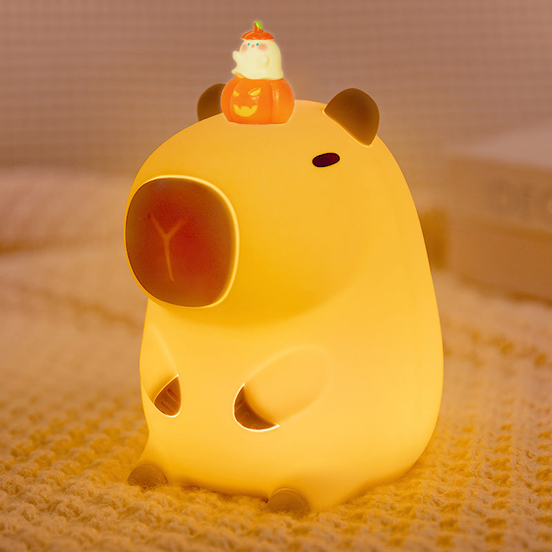 MeWaii® Capybara Squishy Silicone LED Night Light - Perfect Gift for Kids and Girls