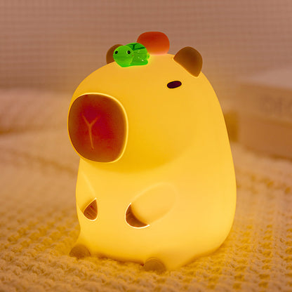 MeWaii® Capybara Squishy Silicone LED Night Light - Perfect Gift for Kids and Girls