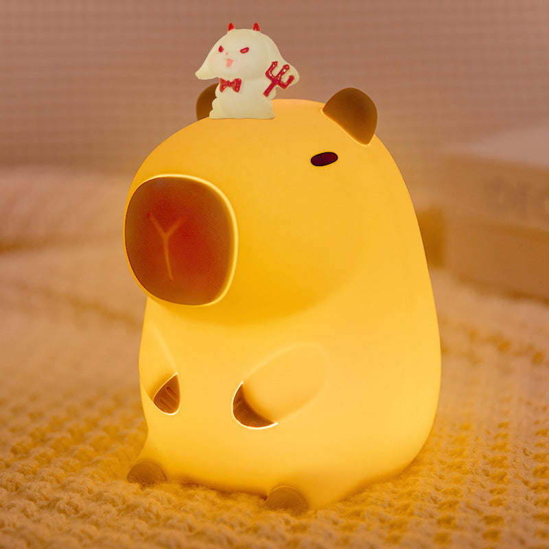 MeWaii® Capybara Squishy Silicone LED Night Light - Perfect Gift for Kids and Girls