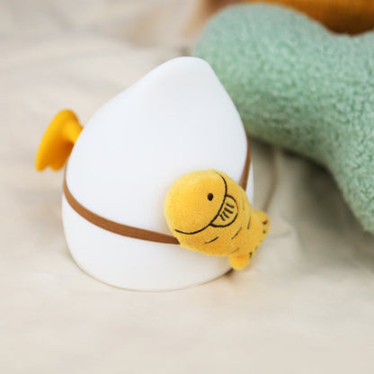 Squishy Silicone Bottom Duck LED Night Light - Perfect Gift for Kids and Girls