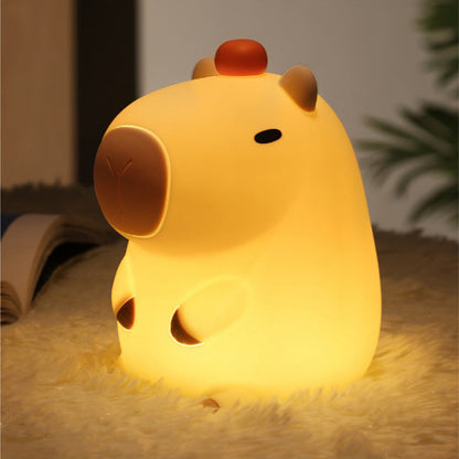 MeWaii® Capybara Squishy Silicone LED Night Light - Perfect Gift for Kids and Girls