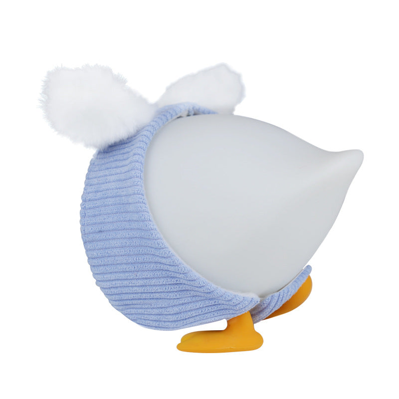 Squishy Silicone Bottom Duck LED Night Light - Perfect Gift for Kids and Girls