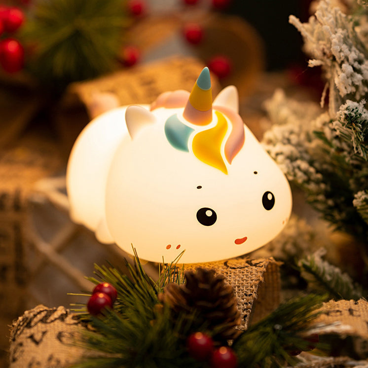 Unicorn Night Light LED Squishy Tap Lamp Best Gift for Baby and Girl