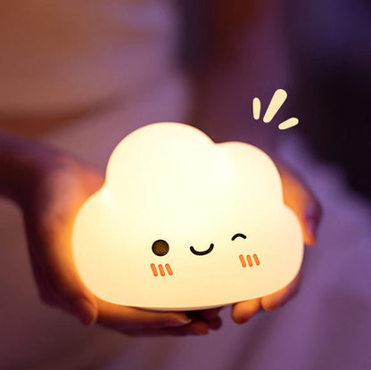 Smiling Clouds LED Squishy Night Light Lamp