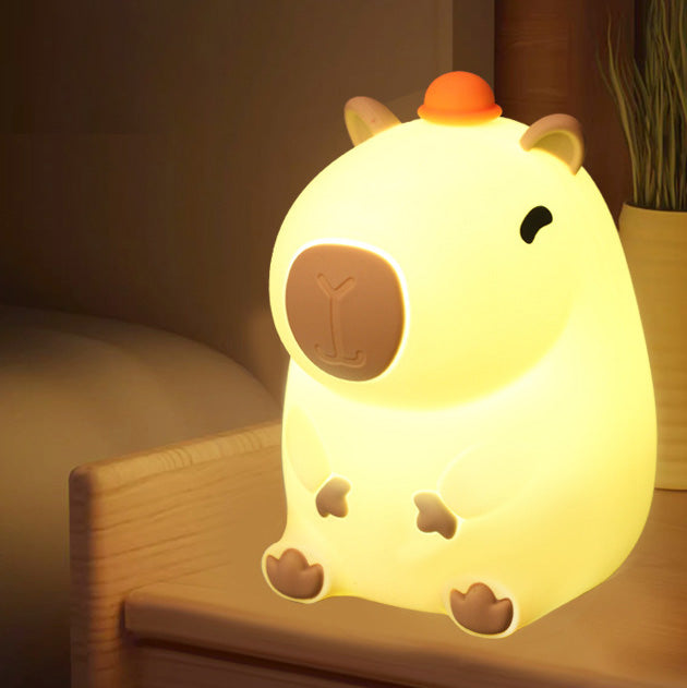 MeWaii® Capybara Squishy Silicone LED Night Light - Perfect Gift for Kids and Girls