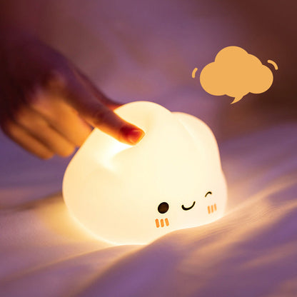 Smiling Clouds LED Squishy Night Light Lamp