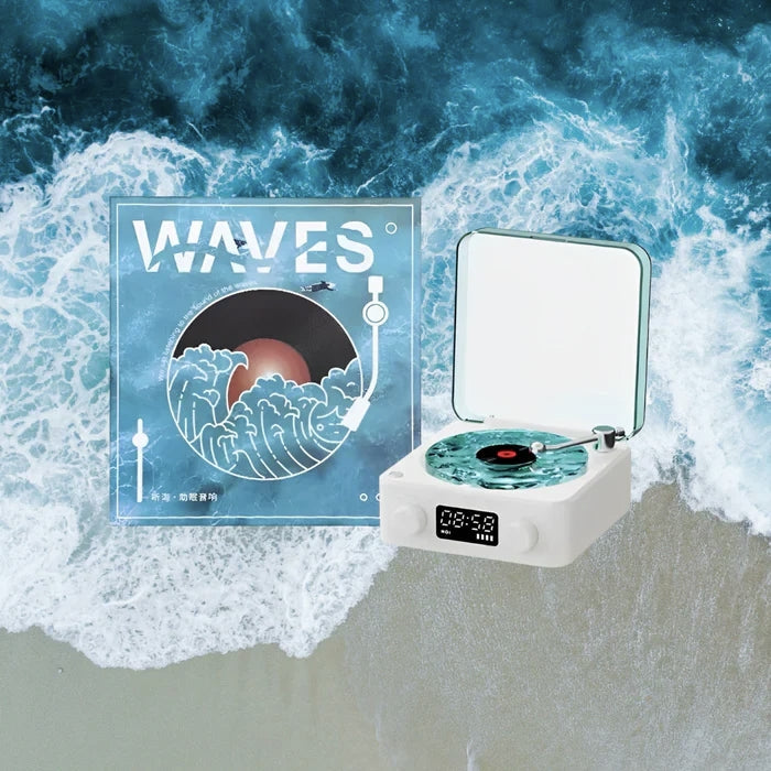 Waves Retro Bluetooth Vinyl Record Player