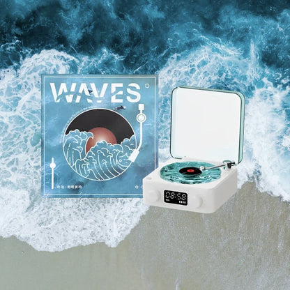 Waves Retro Bluetooth Vinyl Record Player