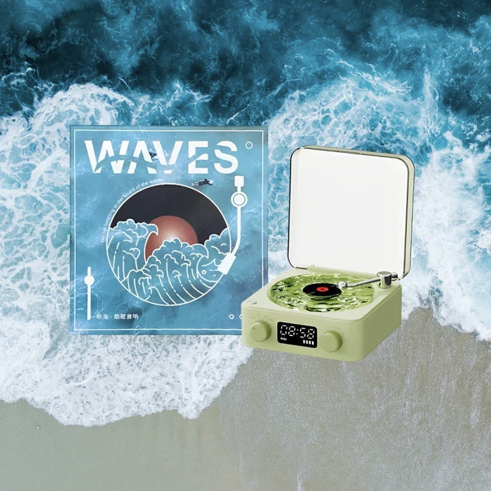 Waves Retro Bluetooth Vinyl Record Player