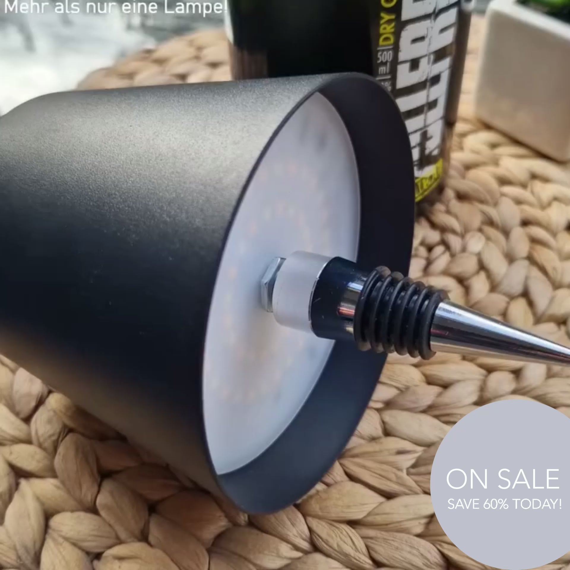 Load video: Turn any old bottle into a beautiful and original lamp!