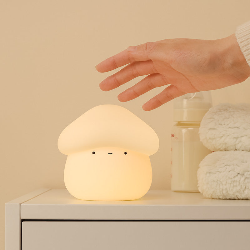 Mushroom LED Squishy Tap Tap Night Light Lamp