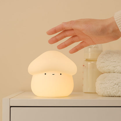 Mushroom LED Squishy Tap Tap Night Light Lamp