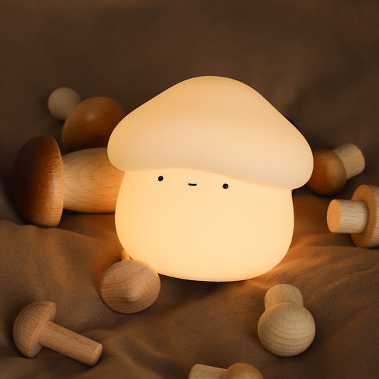 Mushroom LED Squishy Tap Tap Night Light Lamp